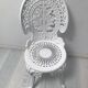 Old white rock garden furniture