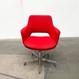 German swivel office chair Space Age mid-century by Egon Eiermann for Wilde + Spieth, 1960s
