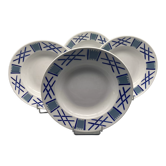 4 assiettes creuses lunéville kg modèle "servange"