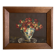 Nasturtiums, oil on canvas, modernist oak frame, 1930
