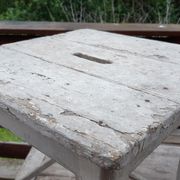 Patinated workshop stool 1930