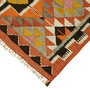 Turkish Handwoven Vintage Herki Kilim 89 cm x 378 cm