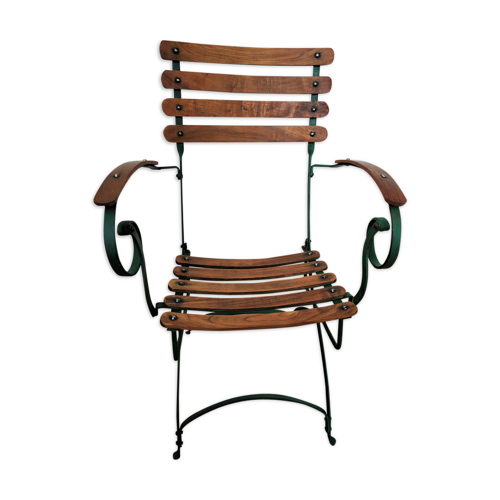 Chair For Winter Garden Or Veranda Early 20th Teak And Wrought Iron Selency Chair For Winter Garden Or Veranda, How To Clip Outdoor Furniture Together In Winter