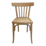 Chaise bistrot jaune moutarde