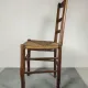 Rush seat chair in Country style / Provincial Louis XV