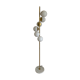Italian mid century floor lamp brass & opal glass 1950