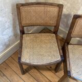 Pair of Baumann chairs canned