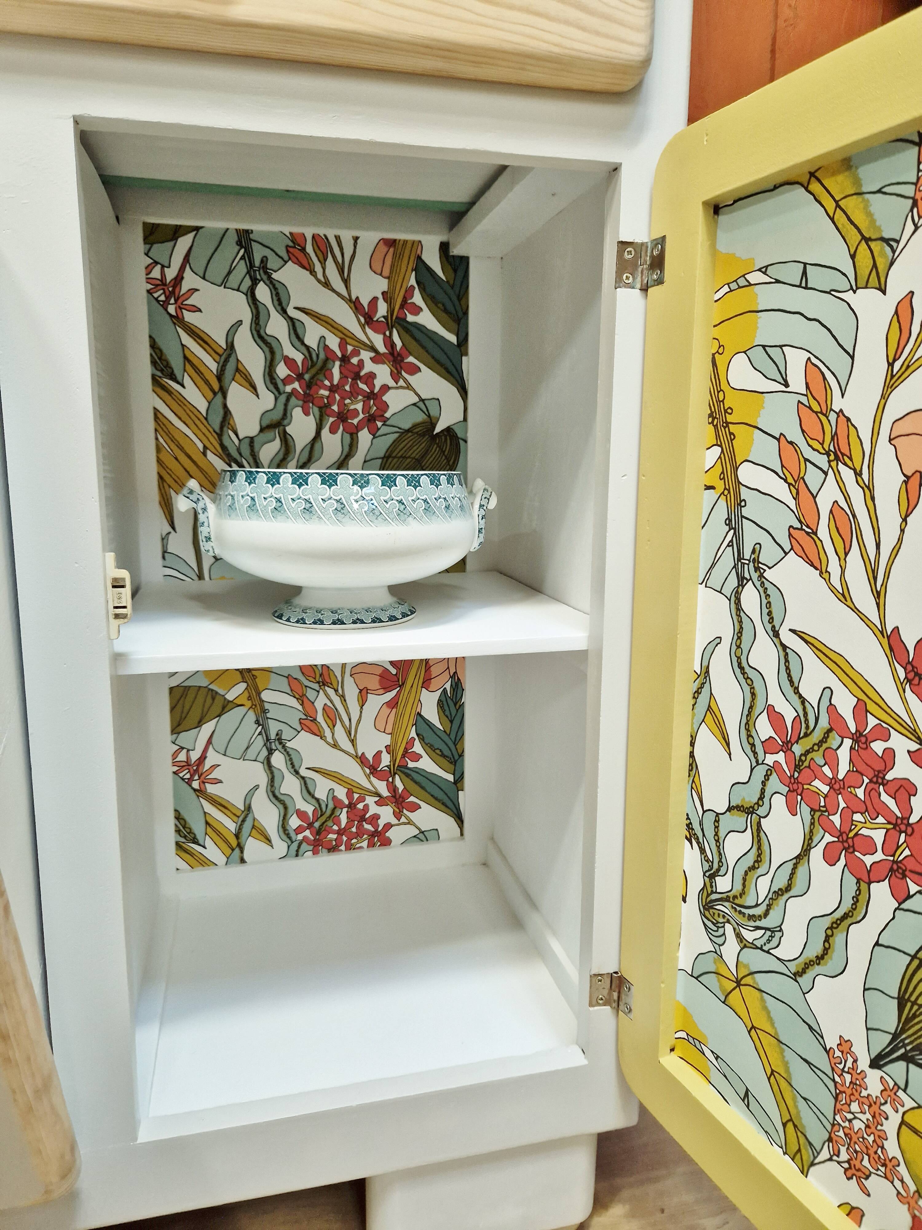 Compact one-piece mado style furniture renovated and revamped from the 1950s