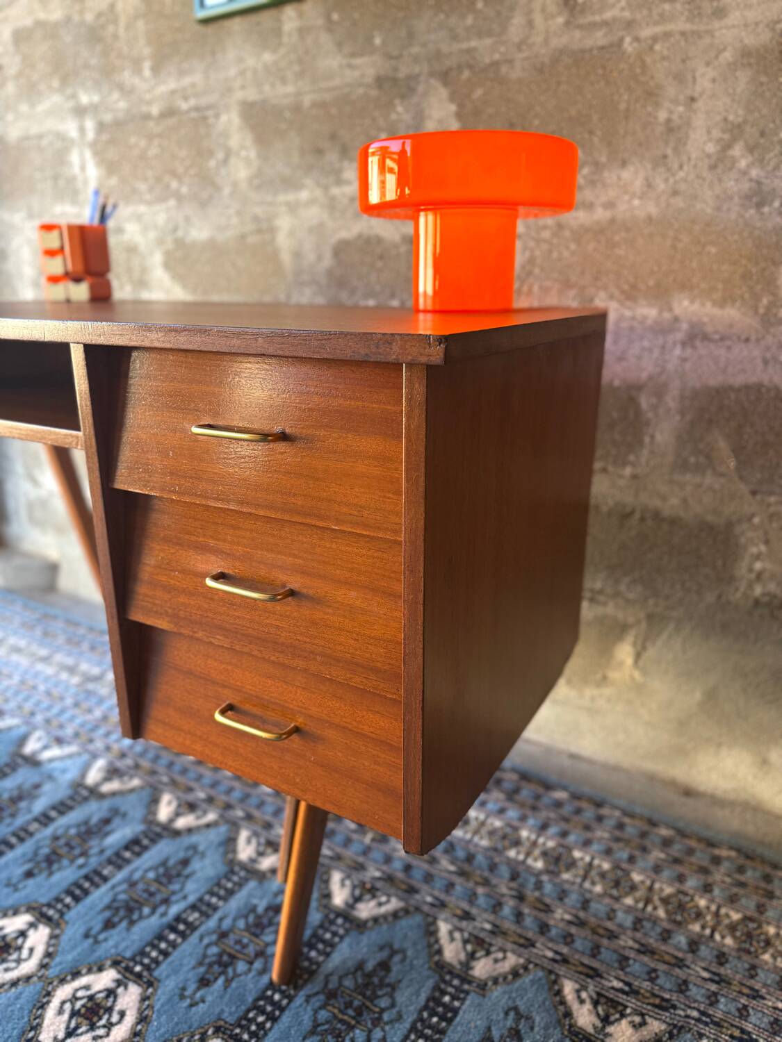 Scandinavian teak desk, 1960s/1970s