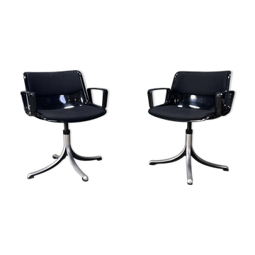 Osvaldo Borsani 'Modus' chairs for Tecno, 1970s - set of 2