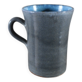 Blue grey mug artisan pottery