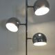 3-globe chrome floor lamp