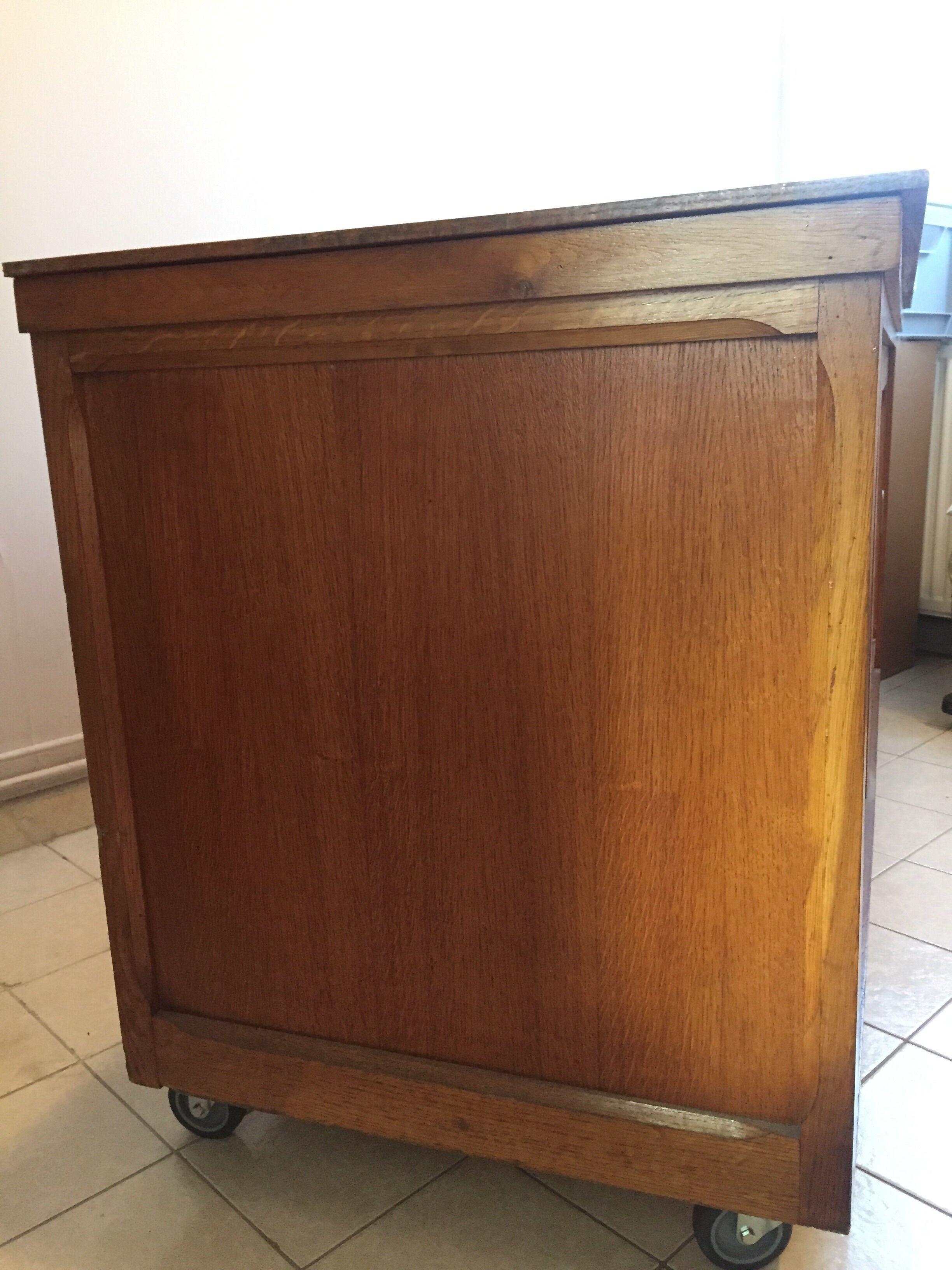Buffet comptoir de métier industriel 1950
