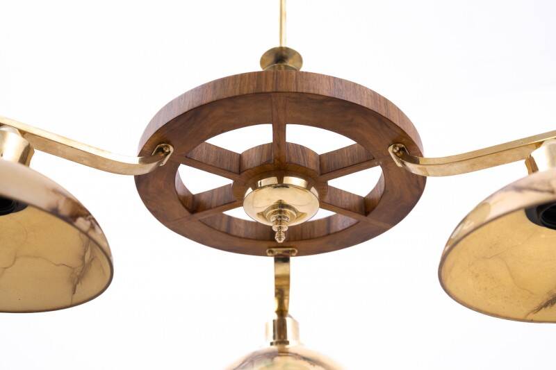 Mid-20th century Art Deco chandelier, Poland.