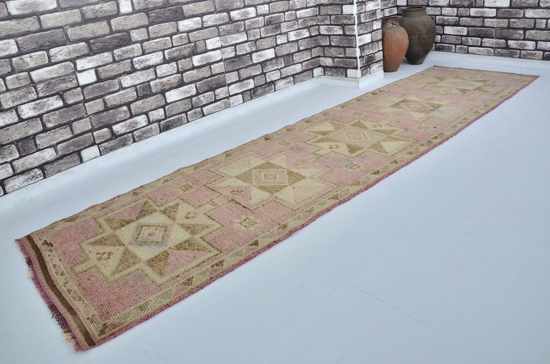 Anatolian Handknotted Oushak Runner sku 2194