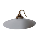 Original white opaline pendant light