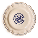 Old Dish Basket Vegetable Dish Earthenware Gien Rouen Renaissance Blue Model