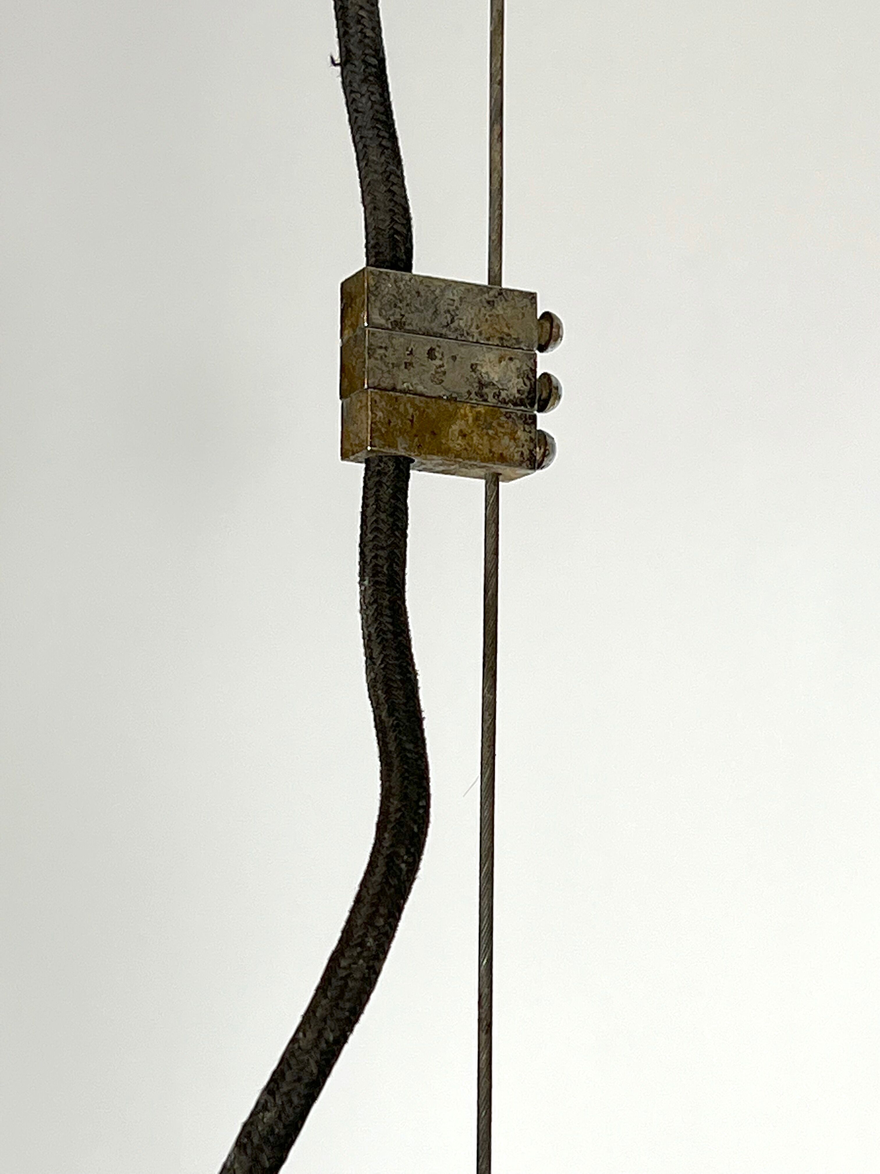 Poliarte, clear Murano glass pendant from 70s