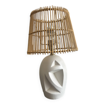 vintage ceramic perforated lamp