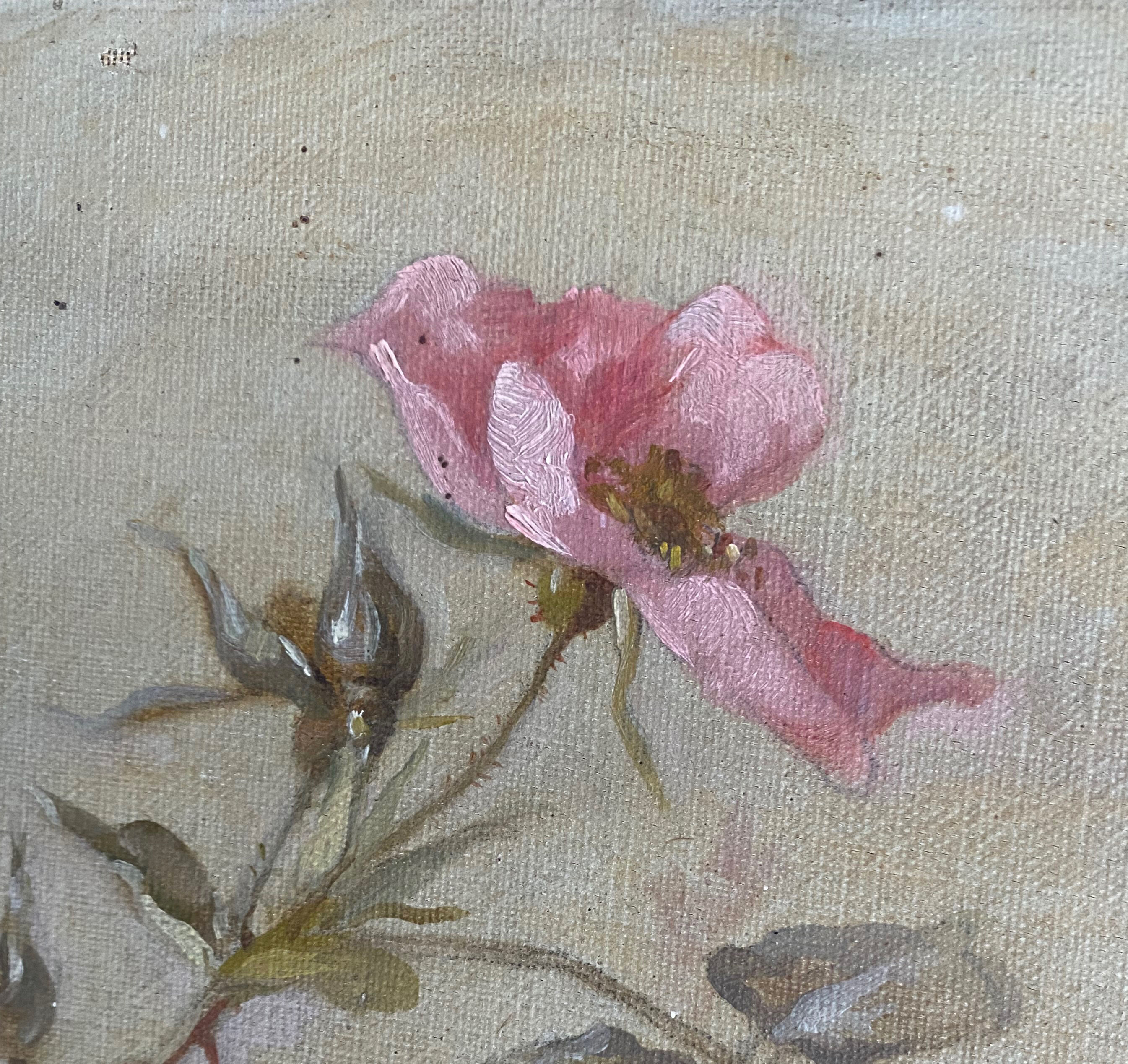 Table "Floral composition" HST signed Henri Chanut XIX ° century