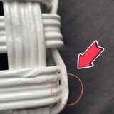 White ceramic basket