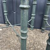 Pair of metal and glass side tables, coffee tables