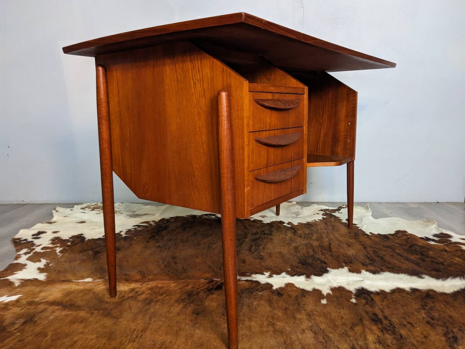 Small Scandinavian teak desk