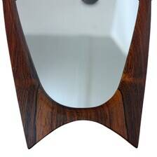 Rosewood mirror Sandholdt for Jansen, Danish, 1960s