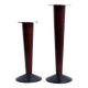 Pair of wood and stone candlesticks