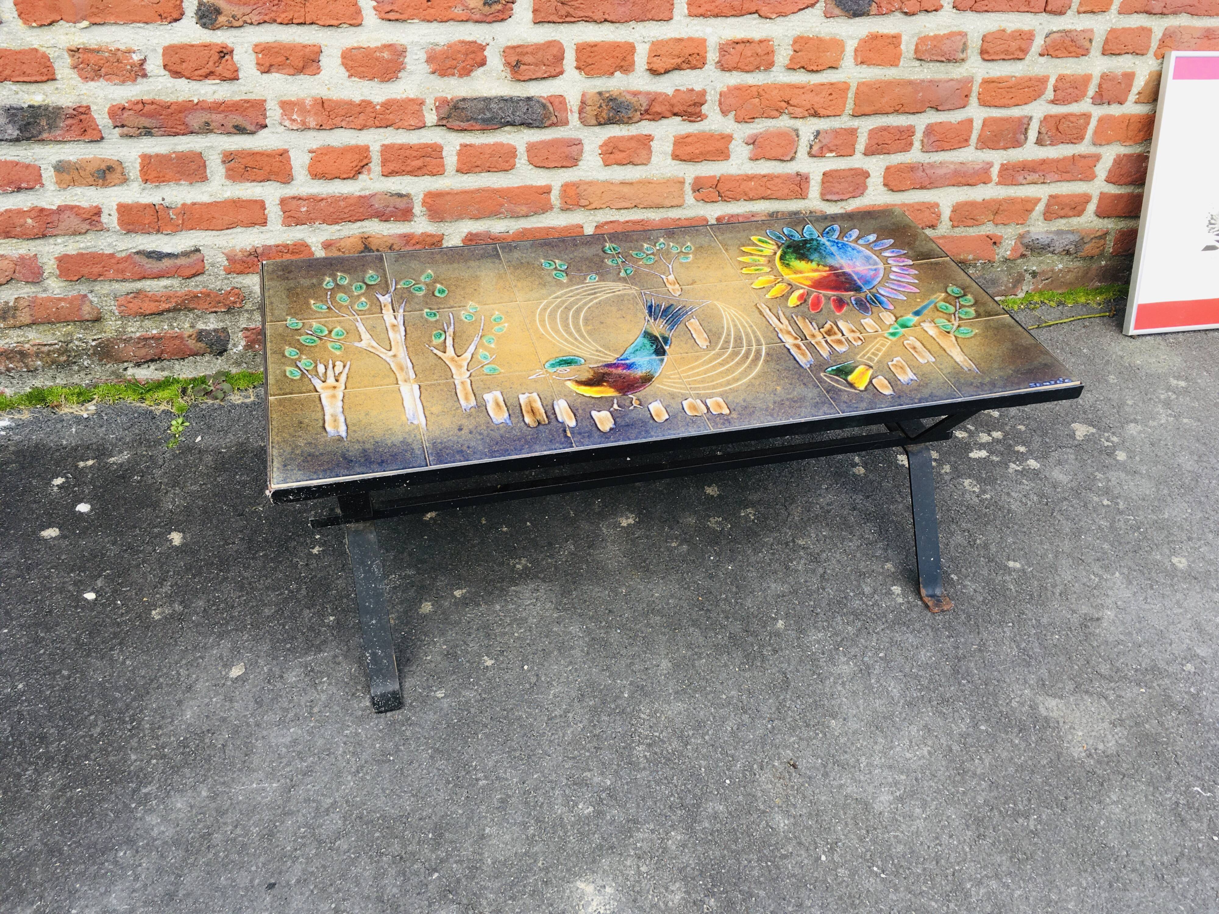 Vintage Vallauris coffee table