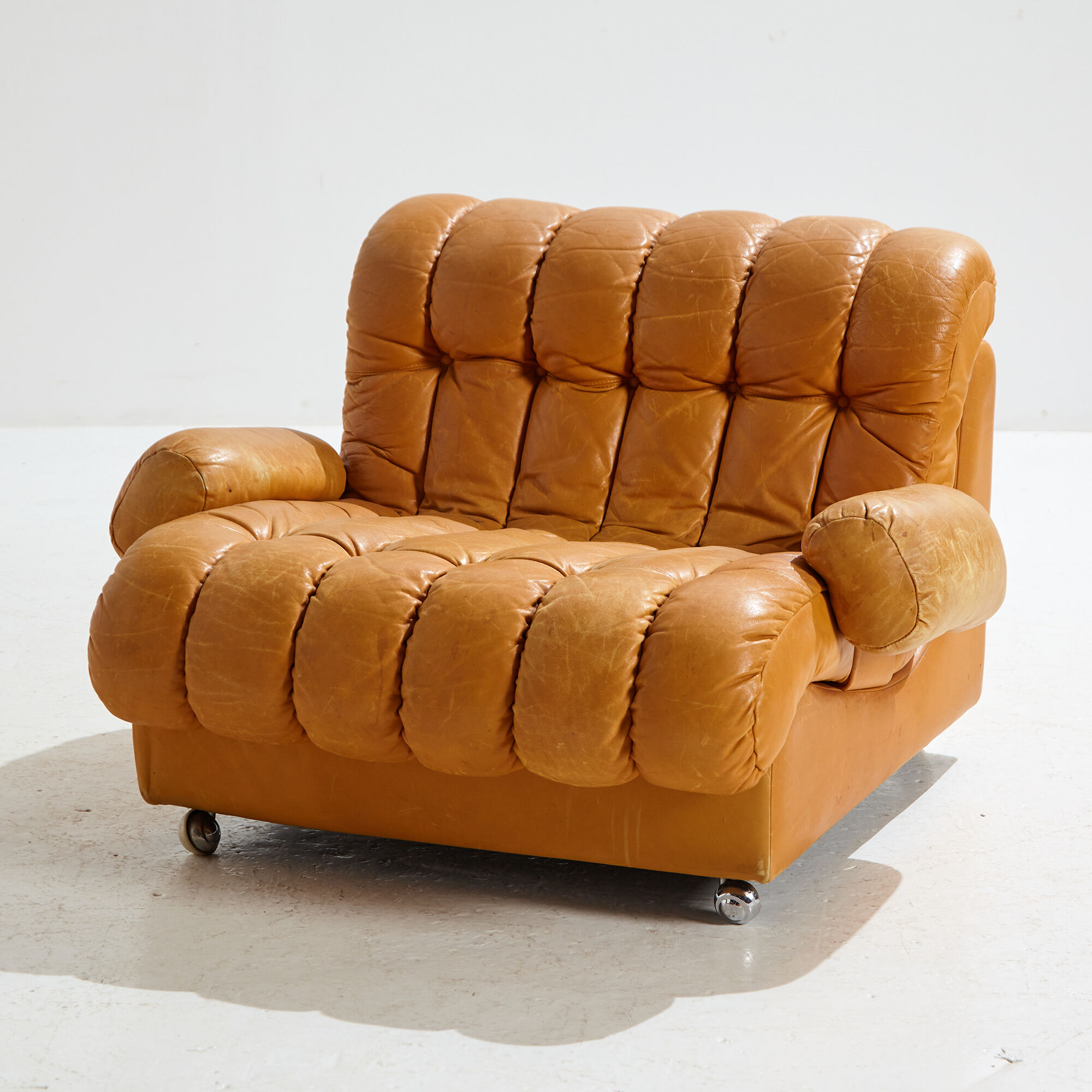 Modular leather sofa set