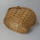 Vintage rattan mushroom basket