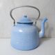 old enamelled steel kettle