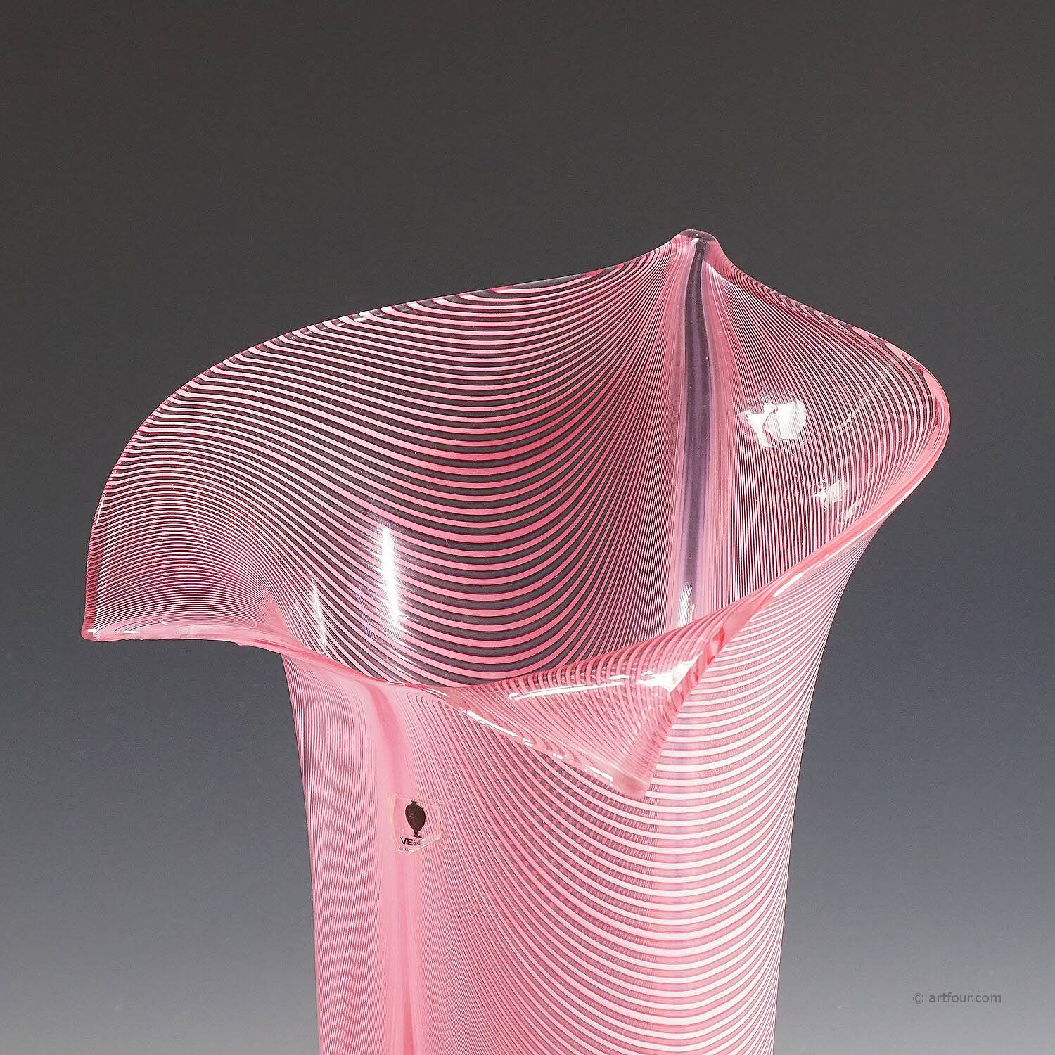 Vase Tyra Lundgren 'Calla' for Venini Murano