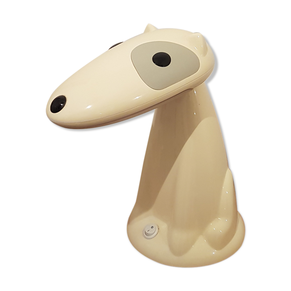 Lampe vintage chien art déco - Label Emmaüs