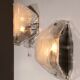 Rare large glass wall light by J.T. Kalmar, Austria, 1970s