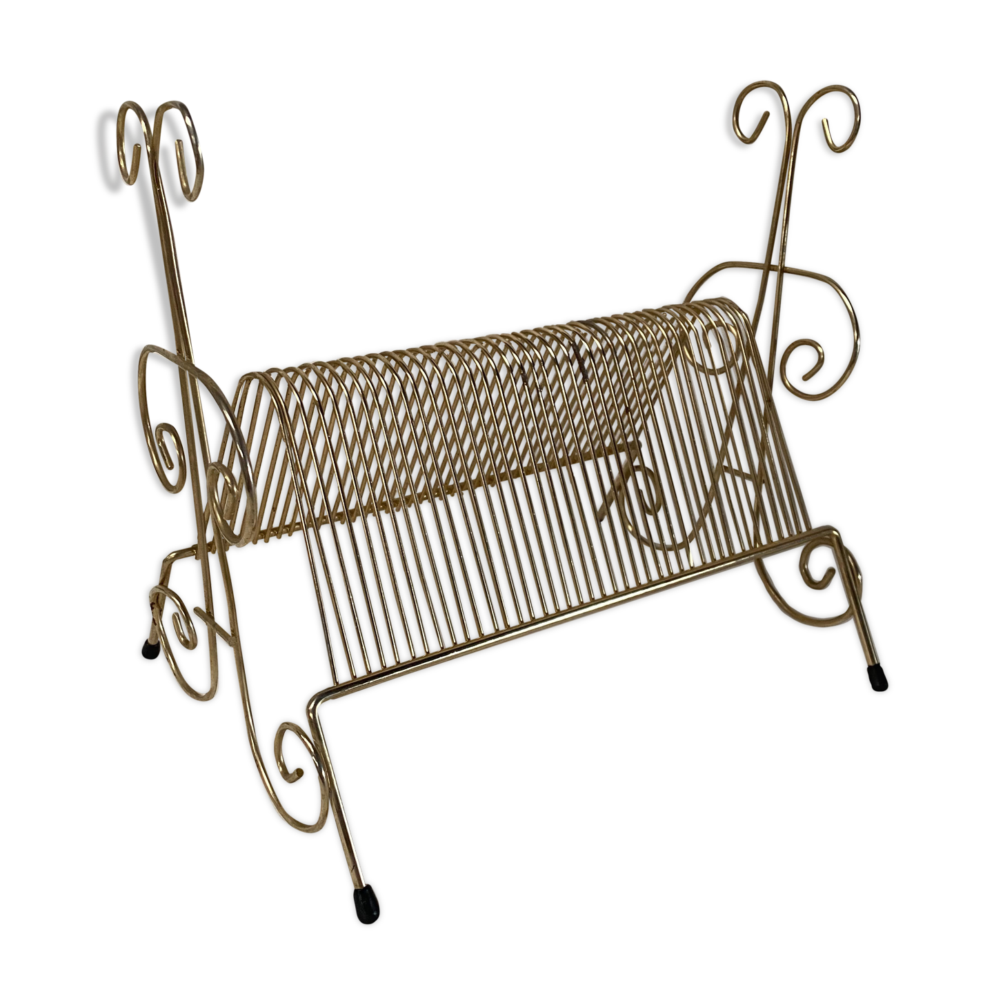 Vintage brass disc range