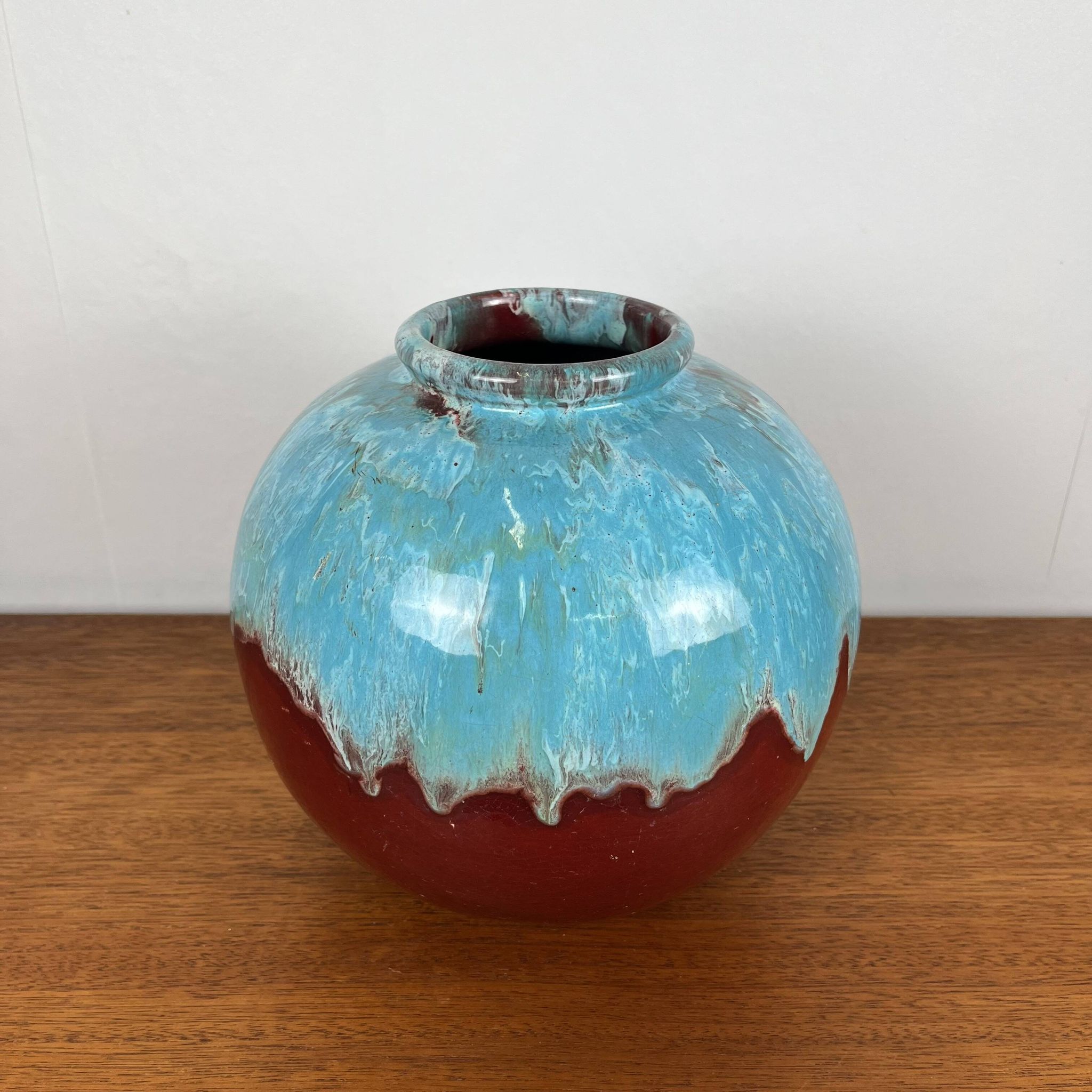 Vase boule en céramique par cab 1976