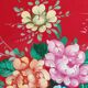 Old Red Plate Signed - Hand-Painted Floral Decoration