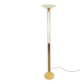 Lampadaire 2517-1-P1 en laiton et verre de Holtkotter, années 1980