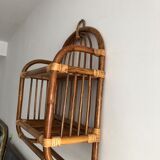 Vintage rattan shelf
