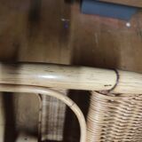 Vintage rattan coffee table