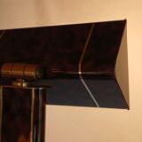 Metal and brass floor lamp, Relco Milano, 1970s.