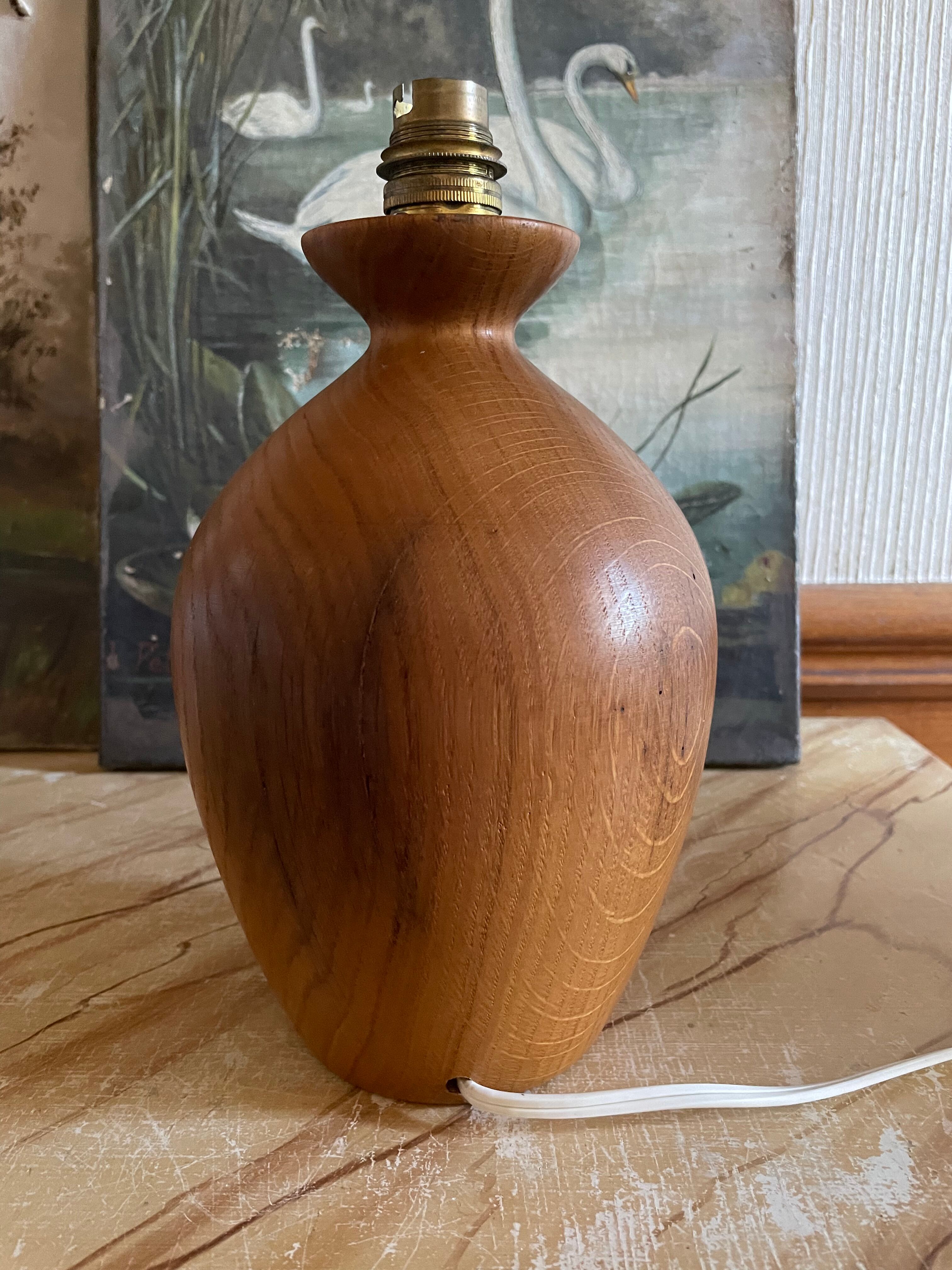 Vintage teak lamp