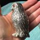 Salière poivrière forme chouette (hibou) vintages métal argenté