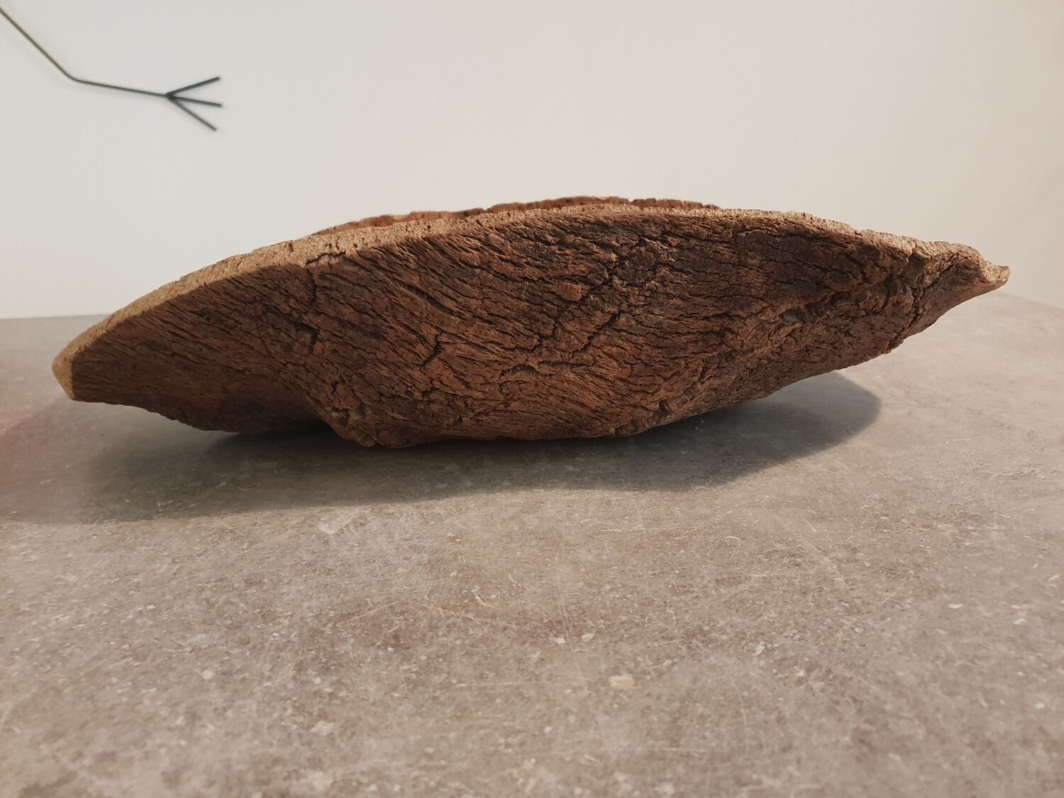 Vintage cork fruit bowl
