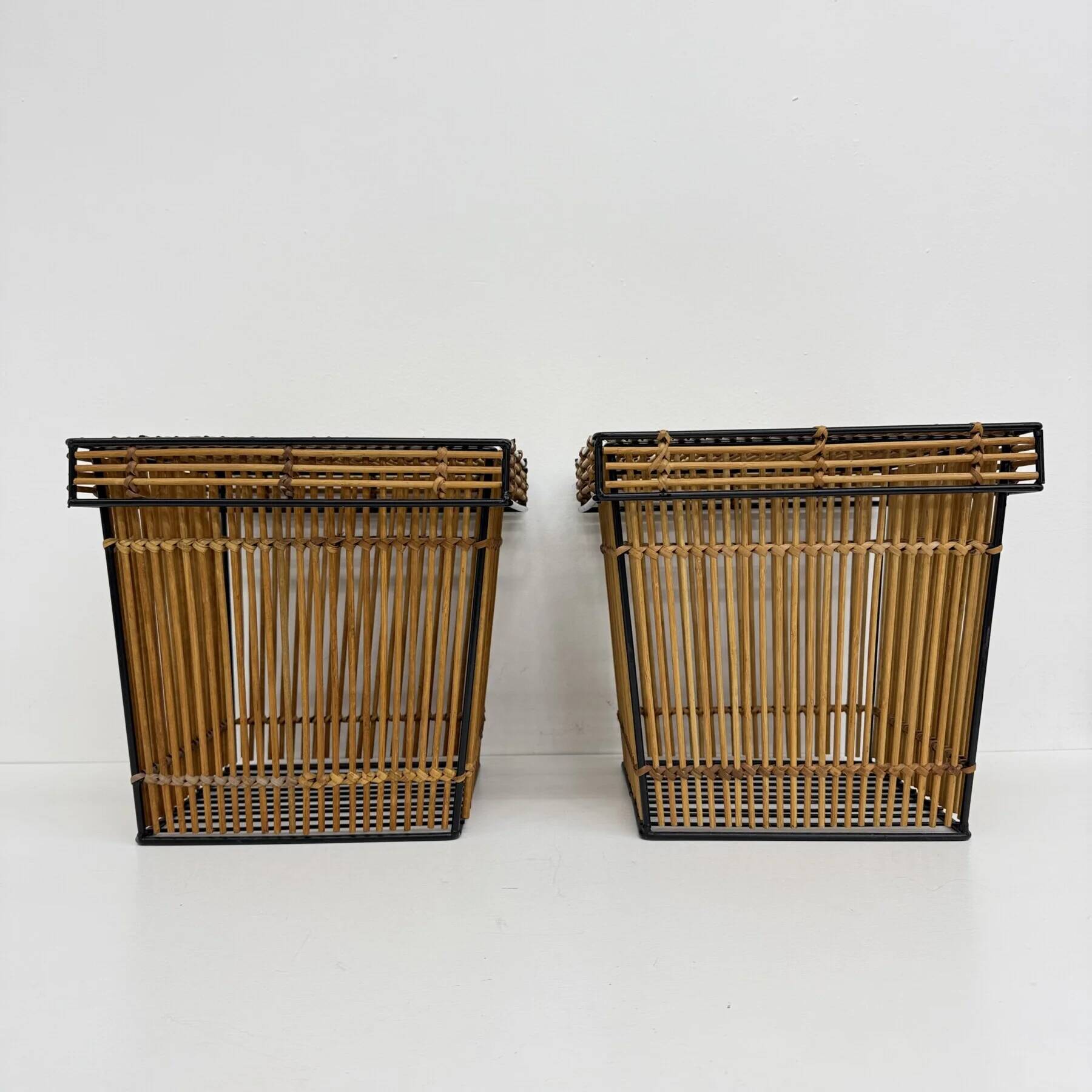 Set of 2 storage baskets by Dirk van Sliedregt for Rohé, Netherlands 1960s