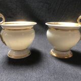 Vintage Limoges Porcelain Chocolate Set: Empire Style, Hand-Painted Bees