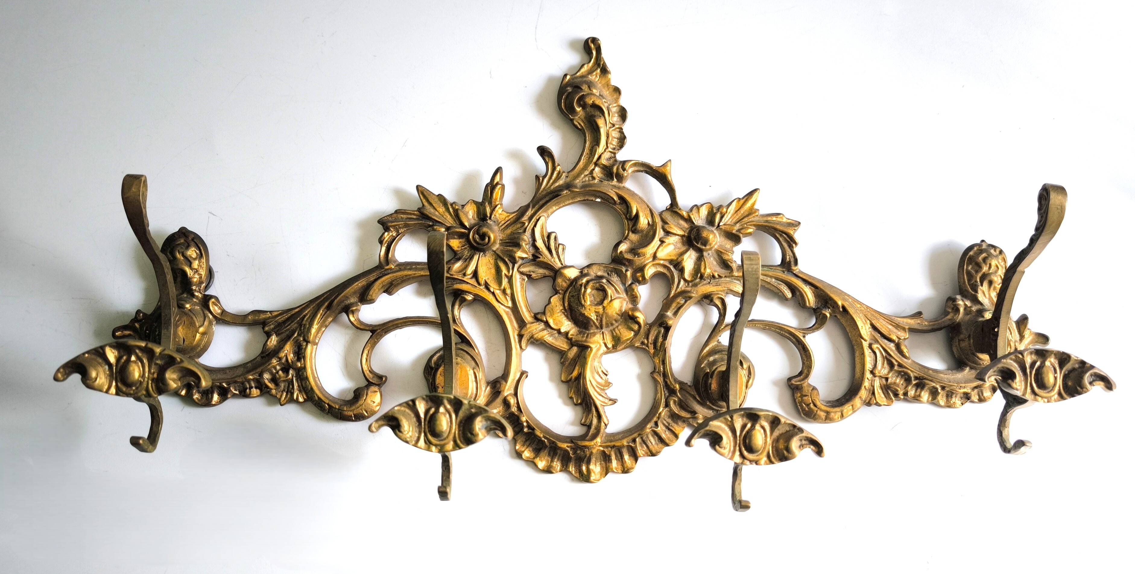 Bronze coat rack in Imperial style from the 1950s.