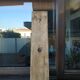 Wooden coat rack